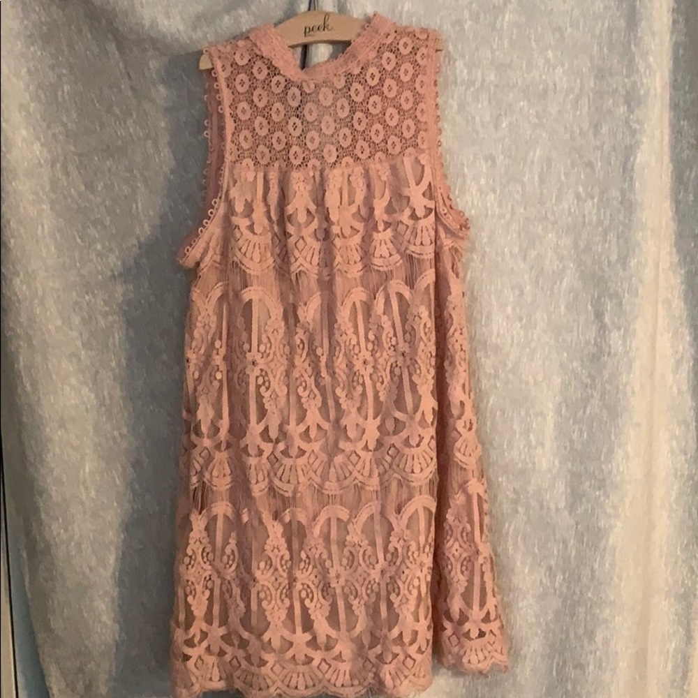 Pink dress wore once